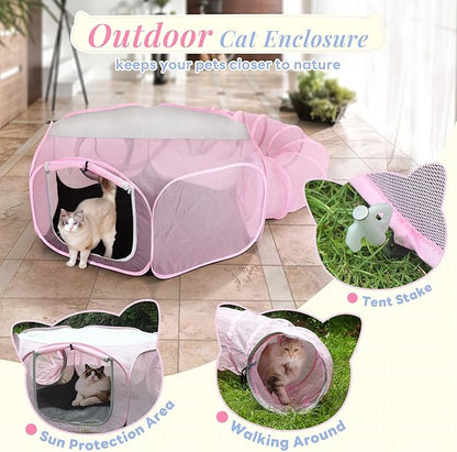 Outdoor Cat Enclosure, Portable Catio Playground - Image 3