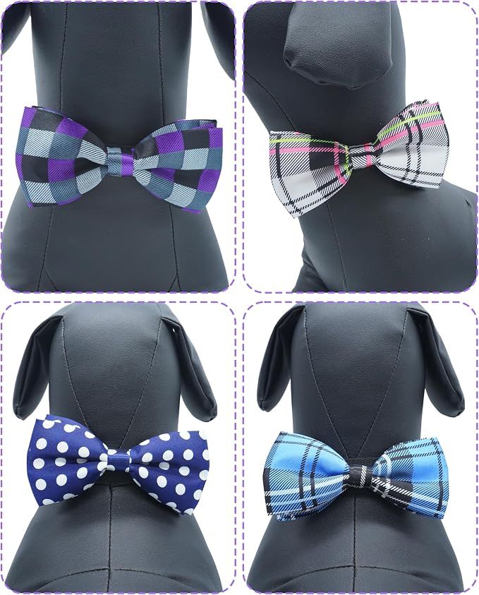 PET SHOW 5 Pack Pet Big Dogs Collar Embellishment Attachment Bow Ties - Image 4