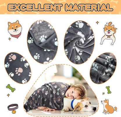 Rezutan Dog Blankets for Medium Dogs, Upgraded 3 Pack Dog Cat Blanket Washable - Image 3