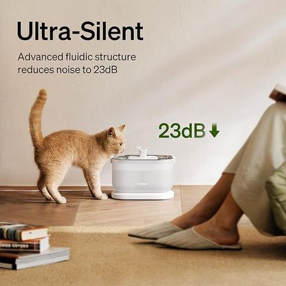 PETLIBRO Cat Water Fountain + PETLIBRO Genuine 4 Packs Filters, Cat Fountain - Image 5