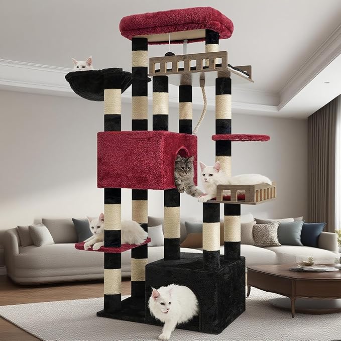 Maine Coon Cat Tree, Heavy Duty Cat Tree by Gitelnour