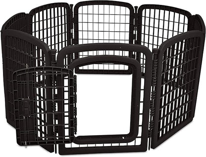 Amazon Basics 8-Panel Octagonal Plastic Pet Pen Fence Enclosure - Image 2