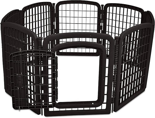 Amazon Basics 8-Panel Octagonal Plastic Pet Pen Fence Enclosure - Image 2