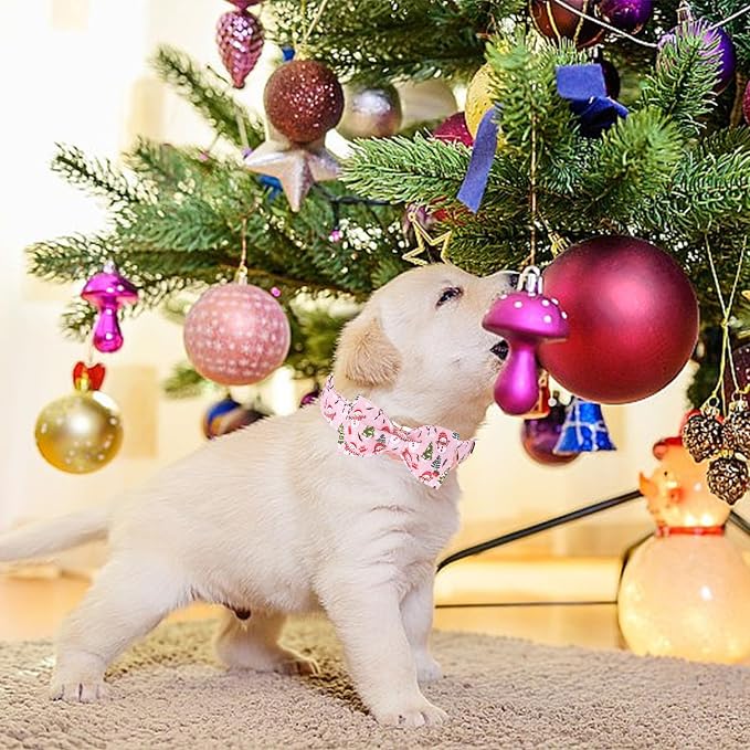 Christmas Dog Collar, Christmas Tree and Snowman Print Cute Winter Holiday - Image 6