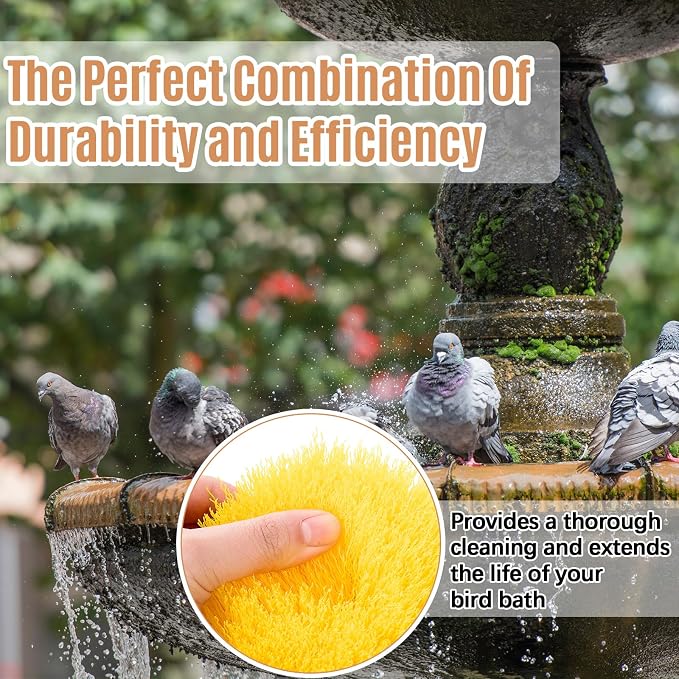 2 Pcs Bird Bath Cleaning Brush Hard Bristle Stiff Bristle Brush - Image 6