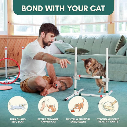 ALBERT & MIA CATGILITY Cat Agility Equipment + Clicker Trainer Guide – Exercise - Image 2