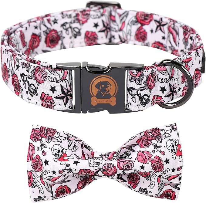 MR. CHUBBYFACE Valentine's Dog Collar by MrChubbyfacePetSupplies
