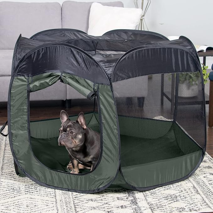 Furhaven Portable Dog Playpen Cat Tent, Pet playground, Kennel foldable indoor - Image 3