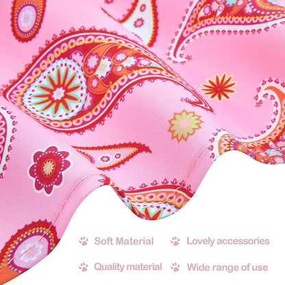 30 Pack Paisley Dog Bandanas for Small Dogs Stitch Bandanas Bulk Reversible - Image 2