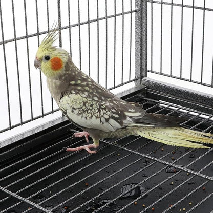 Yaheetech 60.5inch Extra Large Bird Cage Metal Parrot Cage Flight Cage - Image 7