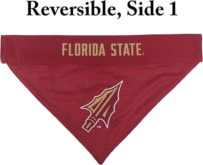 Pets First Collegiate Pet Accessories, Reversible Bandana, Florida State - Image 3