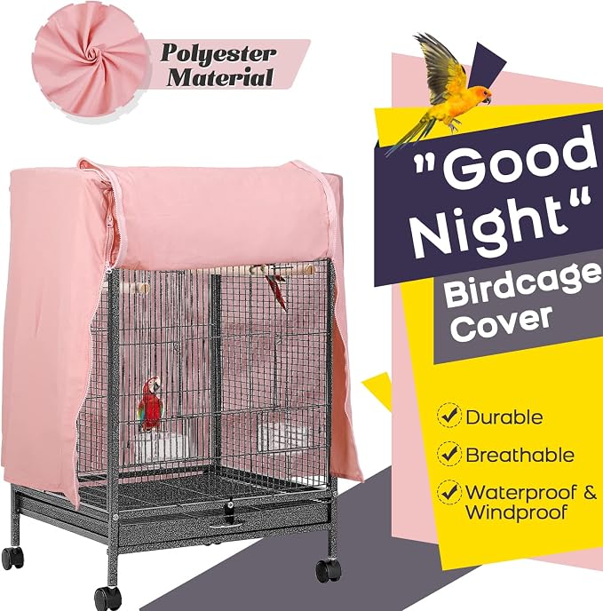 QBLEEV Birdcage Cover, Breathable Night Cover - Image 2