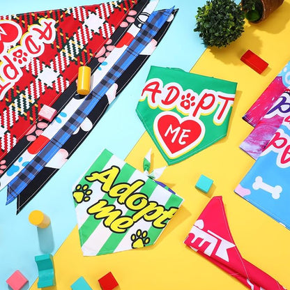 30 Pcs Adopt Me Dog Bandanas Bulk Pet Bibs Colorful Triangle Scarf Pet Adopt Me - Image 3