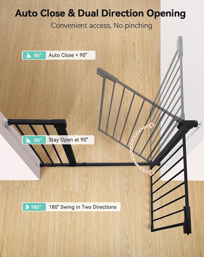 COMOMY 36" Extra Tall Baby Gate - Image 4