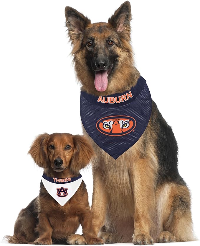 Pets First Collegiate Pet Accessories, Reversible Bandana, Auburn Tigers - Image 5