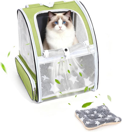 Green Cat Backpack Carrier by Unknown