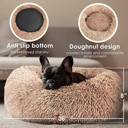 Extra Large Dog Beds, 36 Inch Human Dog Anxiety Relief Comfort Bed, - Image 3