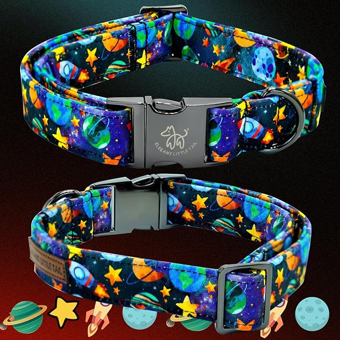 Elegant little tail Dog Collar, Boy Pet Collrs Blue Durable Soft Bowtie Dog - Image 3