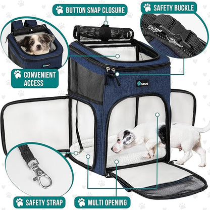 PetAmi Dog Backpack Carrier, Airline Approved Cat Backpacks - Image 3