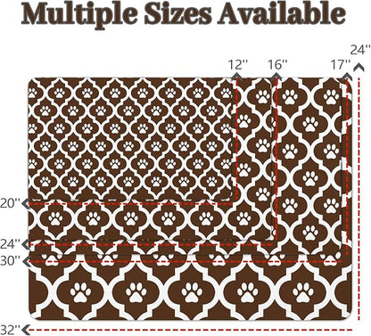Dog Food Mat 12X20 Inch Pet Feeding Absorbent Mats - Image 4
