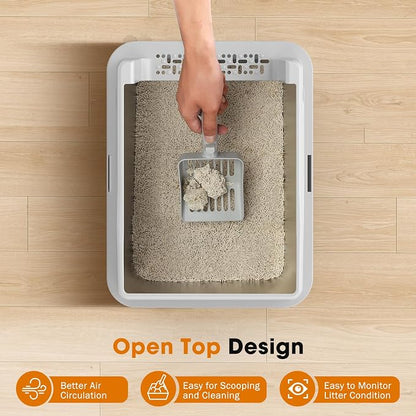2PACK Stainless Steel Cat Litter Box - Image 7
