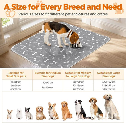 Washable Pee Pads for Dogs Large 72" x 72" 2-Pack Reusable Puppy Pads Pet - Image 8