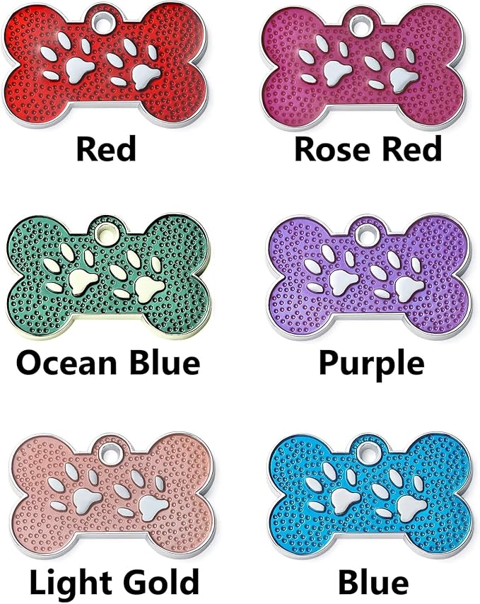 Personalized Dog Cute Paw Pet ID Tag - Image 9