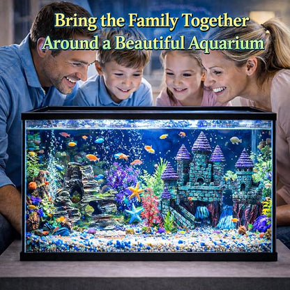 13 Pieces Aquarium Decorations Kit, Fish Tank Decorations Set Small Resin - Image 3