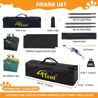 Instant 3-Tier Cat Catio Tent - Image 7