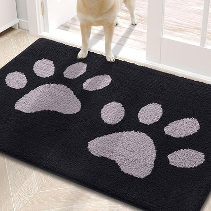Buganda Dog Door Mat for Muddy Paws, Absorbent Dirt Trapper Washable Indoor by Buganda