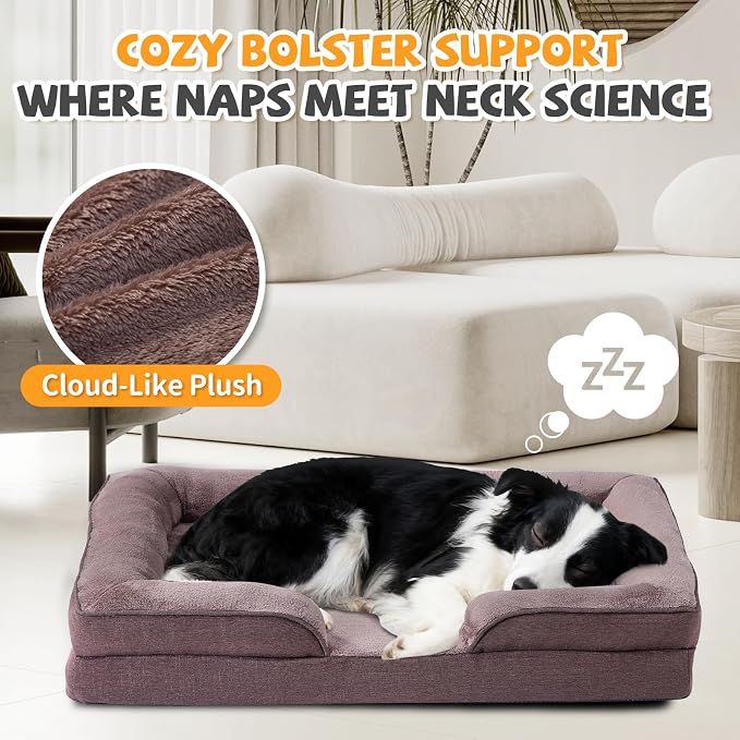 Makigued Orthopedic Dog Bed for Medium Dogs Egg Crate Foam Pet Sofa - Image 3