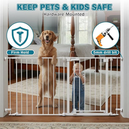 Mumeasy 80" Extra Wide Baby Gate - Image 4