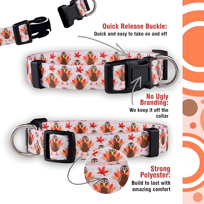 Native Pup Thanksgiving Dog Collar- Fall Collars - Image 4