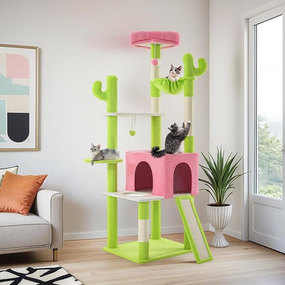 DWVO 68" Tall Cactus Cat Tree: Cats Tower by DWVO