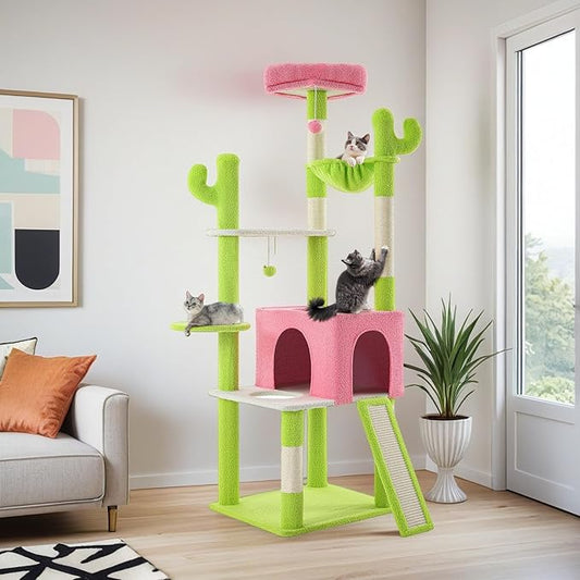 DWVO 68" Tall Cactus Cat Tree: Cats Tower by DWVO