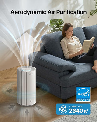 COWAY Air Purifier for Large Room Whole Home Up to 2, 640 ft², HEPA Filter for - Image 3