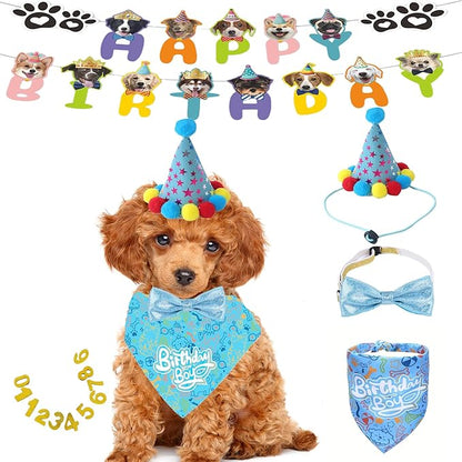 Happy Birthday Dog Party Supplies Kit by BeFirst