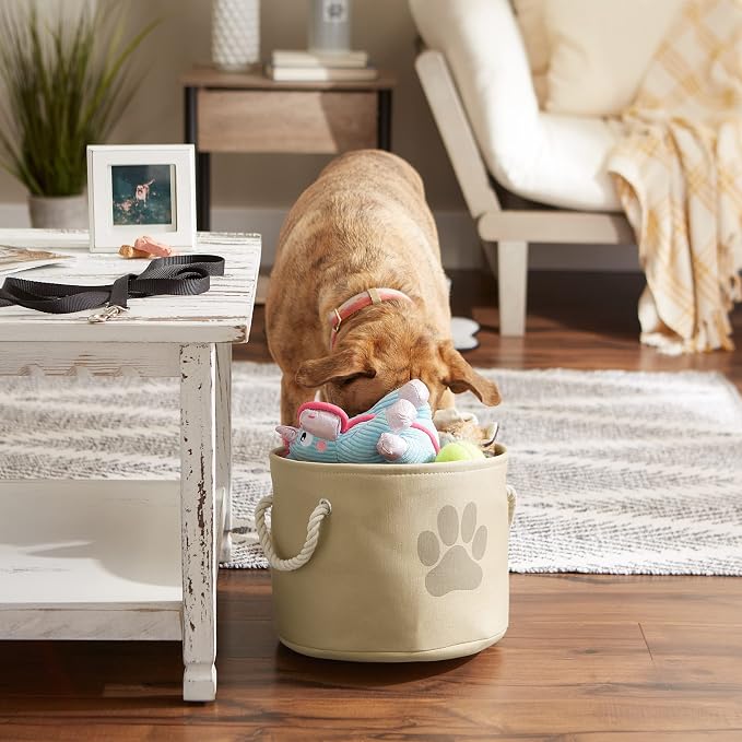 Bone Dry Pet Storage Collection Collapsible Bin, Small Round - Image 4