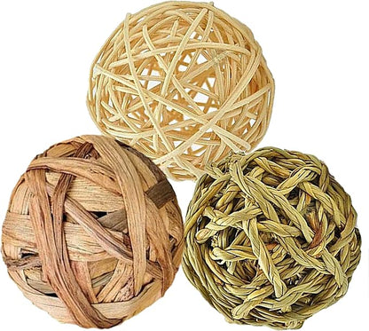 SunGrow Assorted Rabbit Chew Balls, Teething Activity Toy by SunGrow