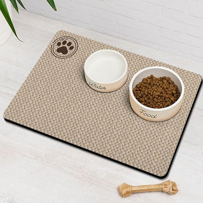Pet Feeding Mat for Floors Waterproof Dog Mat for Food and Water Absorbent - Image 8