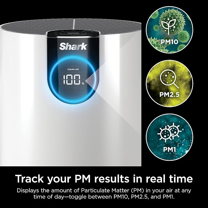 Shark Air Purifier for Home, Clean Sense, for Bedroom, Home Office, - Image 12