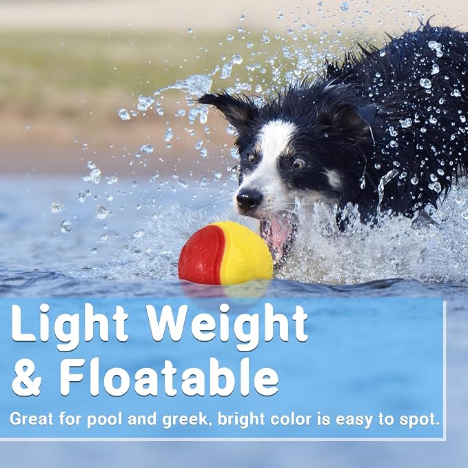 3.5in Squeaky Dog Balls Toys for Training, Dog Toys to Keep Them Busy, High - Image 5