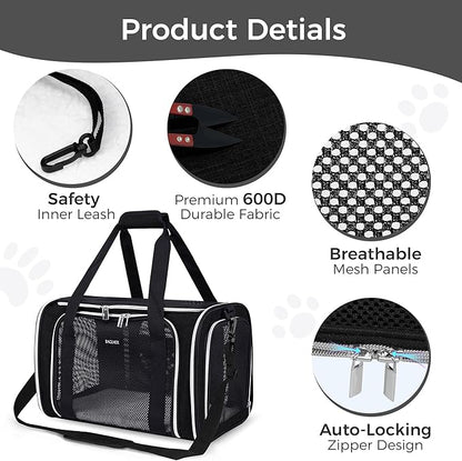 BAGLHER Pet Travel Carrier, Cat Carriers Dog Carrier - Image 3