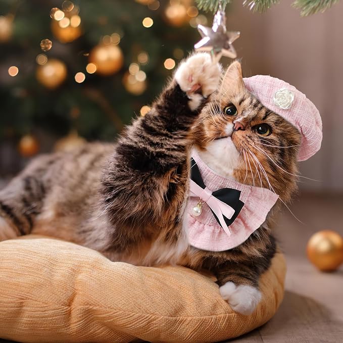 HOWWFALY 2PCS Cat Beret Hat - Image 7