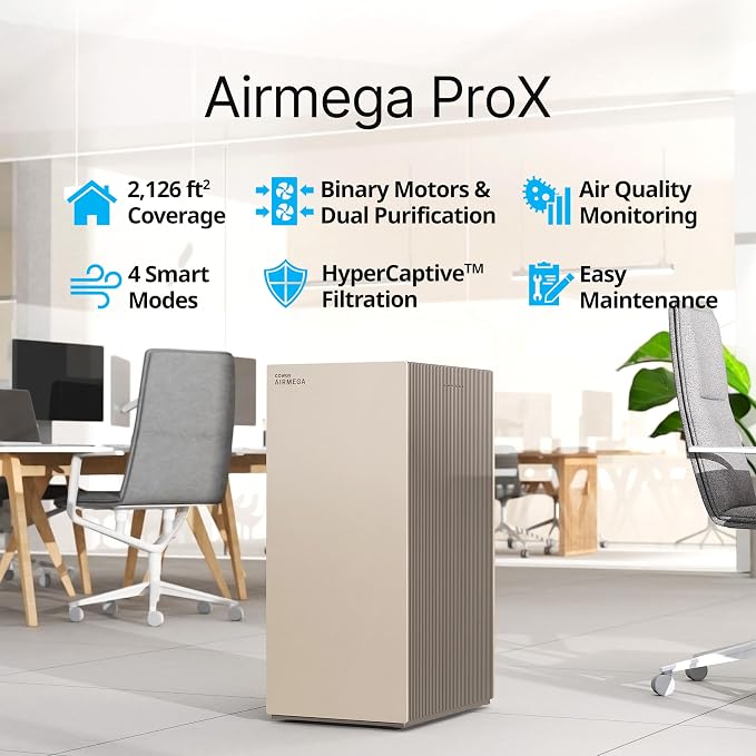 COWAY Air Purifiers for Large Room Whole Home Up to 4, 2 Sets of XL Washable - Image 2