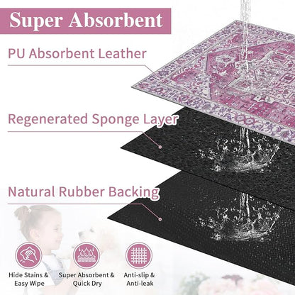 famibay Dog Food Mat, Absorbent Cat Dog Mats - Image 4