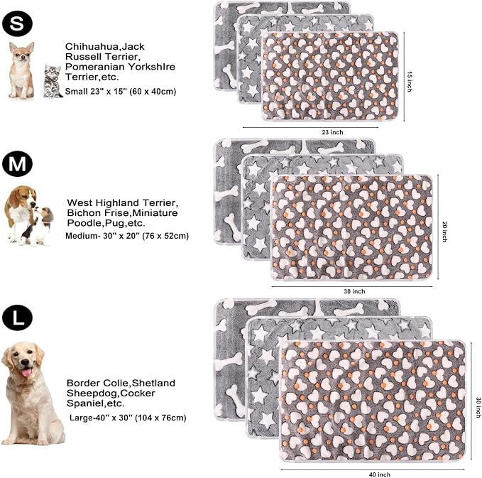 3 Pack Cat and Dog Blanket Soft & Warm Fleece Flannel Pet Blanket, Great Pet - Image 4