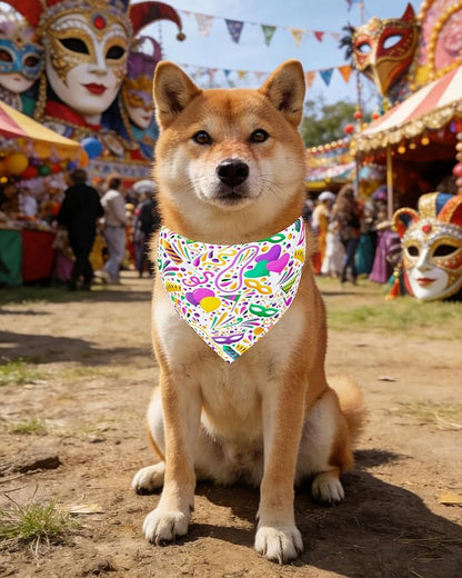 PET SHOW 50 Pack Mardi Gras Dog Bandanas Bulk - Image 8