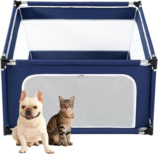 EHEYCIGA 42x42x26 Inches Puppy Playpen Without Top Cover by EHEYCIGA