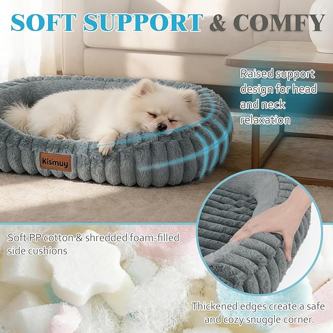 Cute Dog Bed for Medium Dogs, Orthopedic Rectangle Dog Bed - Image 3